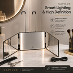 Capilox LED Trifold Mirror