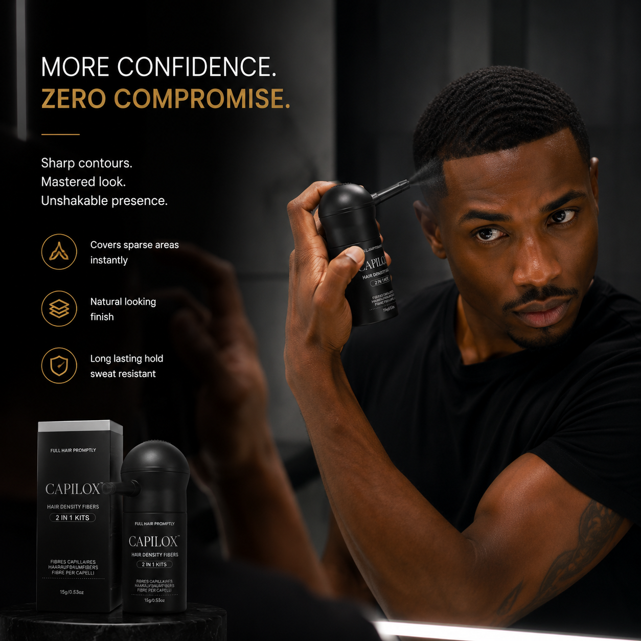 Instant Hair Density Fibers Spray
