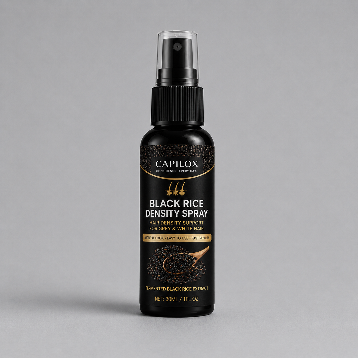 Grey Hair Coverage Spray — Powered by Black Rice Extract