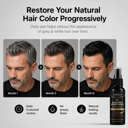 Grey Hair Coverage Spray — Powered by Black Rice Extract