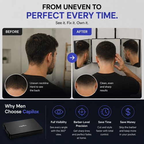 Capilox Trifold Mirror